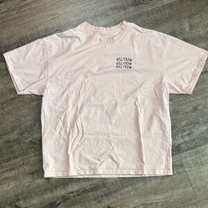 OVERSIZED WAR WOLF T-SHIRT - LIGHT PINK